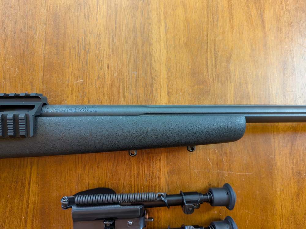 Savage Mark II .22LR – Fluted Threaded Bull Barrel – Bipod – Rail – No Mag-img-18