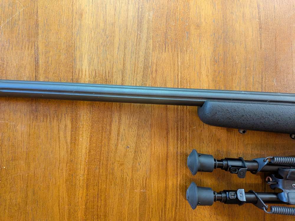 Savage Mark II .22LR – Fluted Threaded Bull Barrel – Bipod – Rail – No Mag-img-7