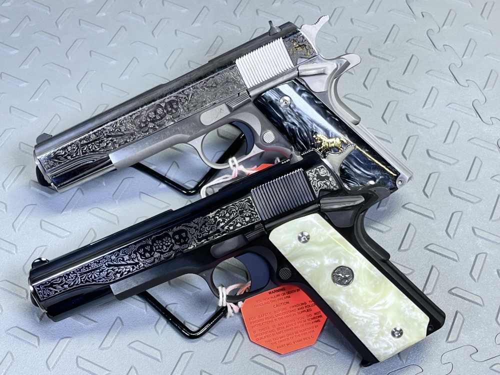 MATCHING SERIAL #005 OLD & NEW COLT TALO DAY OF THE DEAD .38 SPR NO CC FEE-img-8