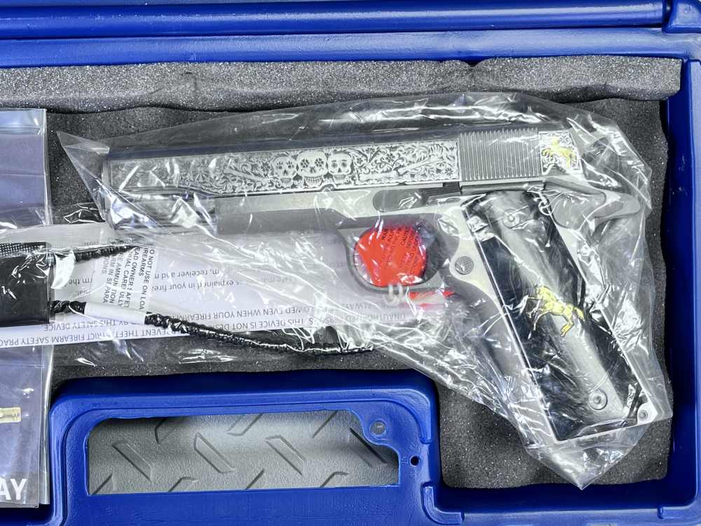 MATCHING SERIAL #005 OLD & NEW COLT TALO DAY OF THE DEAD .38 SPR NO CC FEE-img-15