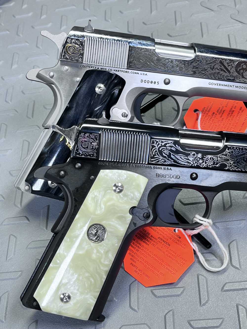 MATCHING SERIAL #005 OLD & NEW COLT TALO DAY OF THE DEAD .38 SPR NO CC FEE-img-6
