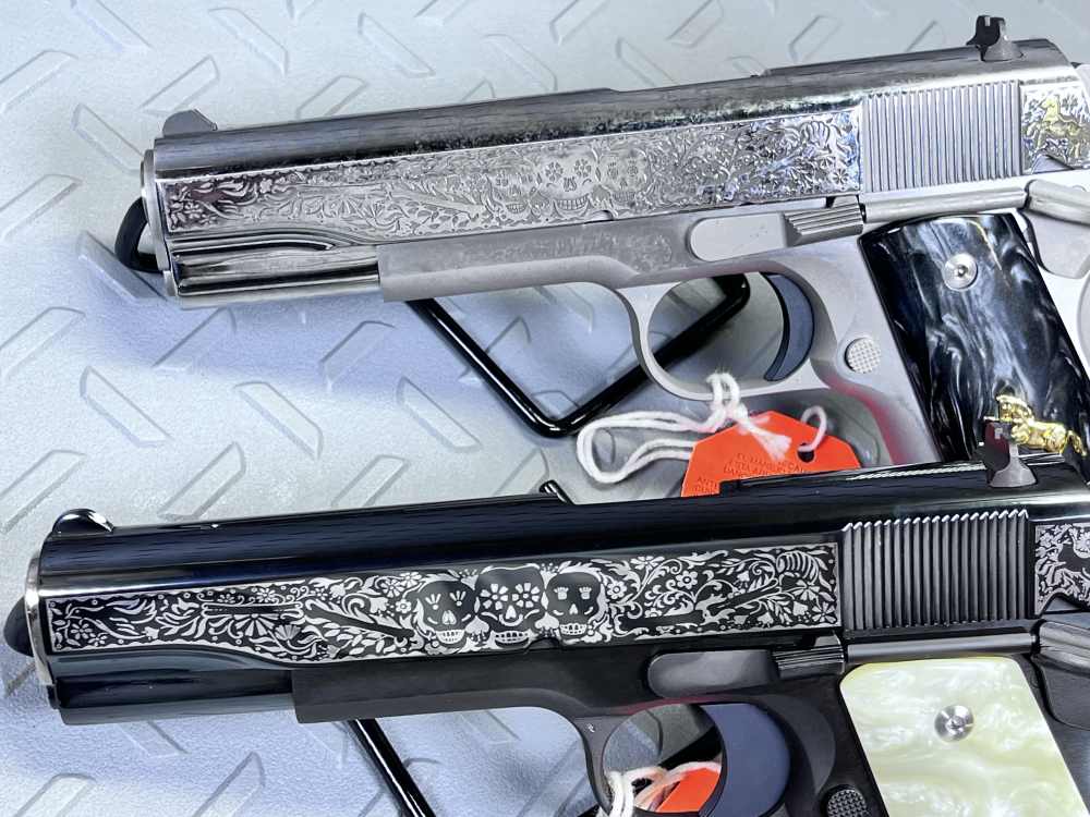 MATCHING SERIAL #005 OLD & NEW COLT TALO DAY OF THE DEAD .38 SPR NO CC FEE-img-10