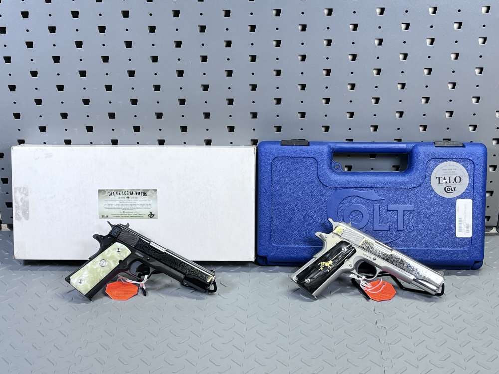 MATCHING SERIAL #005 OLD & NEW COLT TALO DAY OF THE DEAD .38 SPR NO CC FEE-img-2