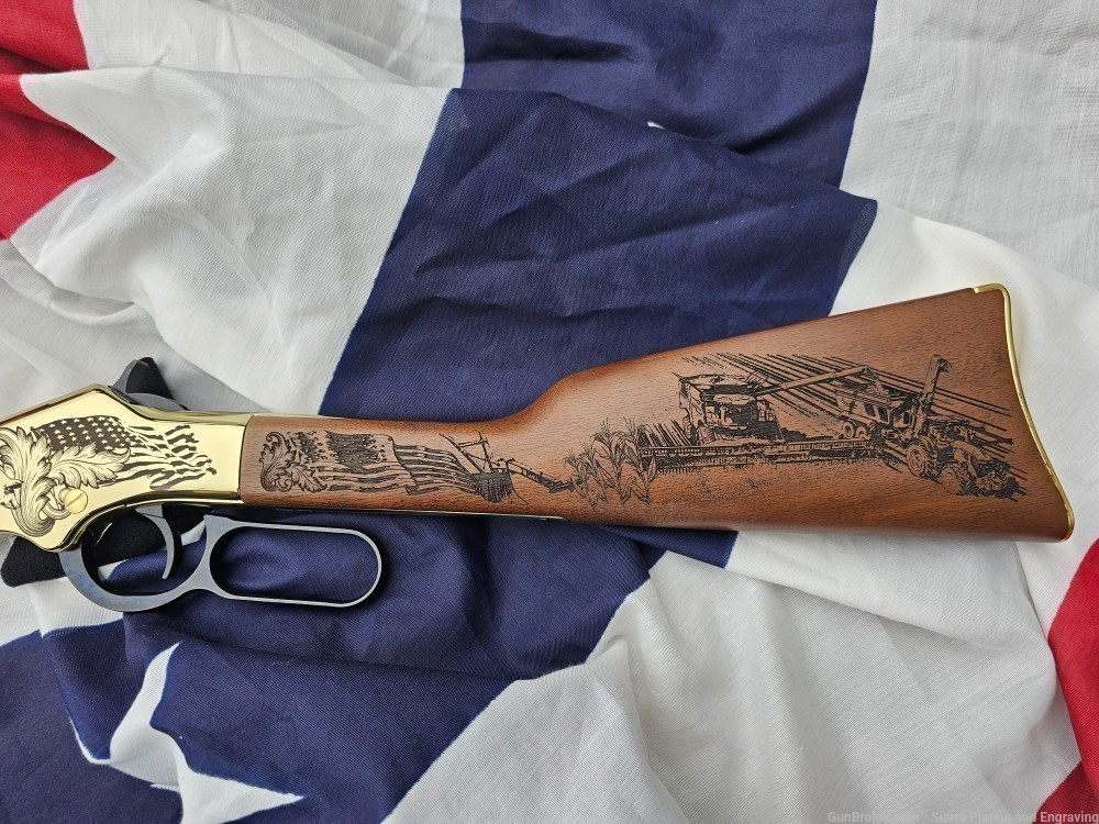 American Farmer Engraved Henry Golden Boy. Limited Edition! $50 OFF TODAY!-img-1