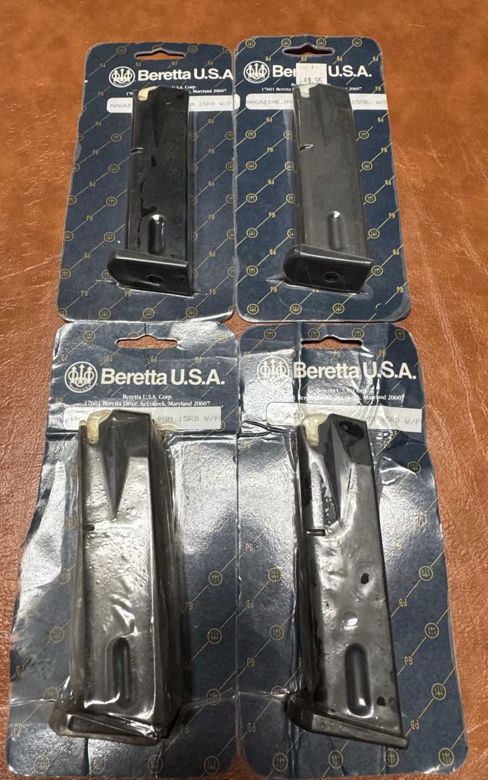 Pre-Ban Beretta White Follower Magazine 92-F-6 9MM 15RD Brand New! Rare!-img-0
