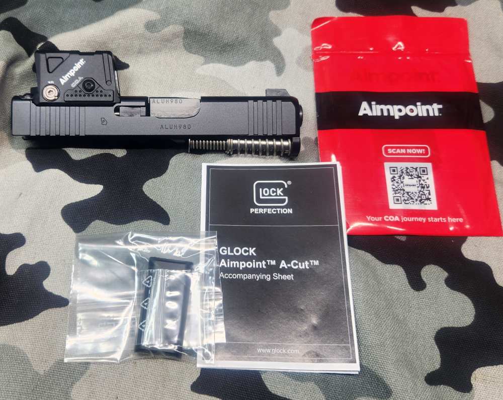 Glock 43X 9MM MOS8 Complete Slide Included Aimpoint COA Ideal Carry Setup -img-0