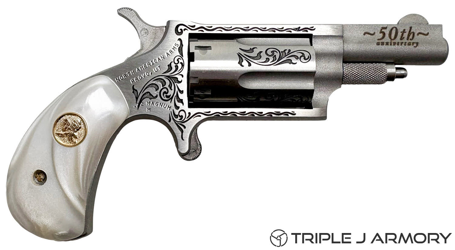 North American Arms 50th Anniversary 22 Mag Pistol Stainless-img-1