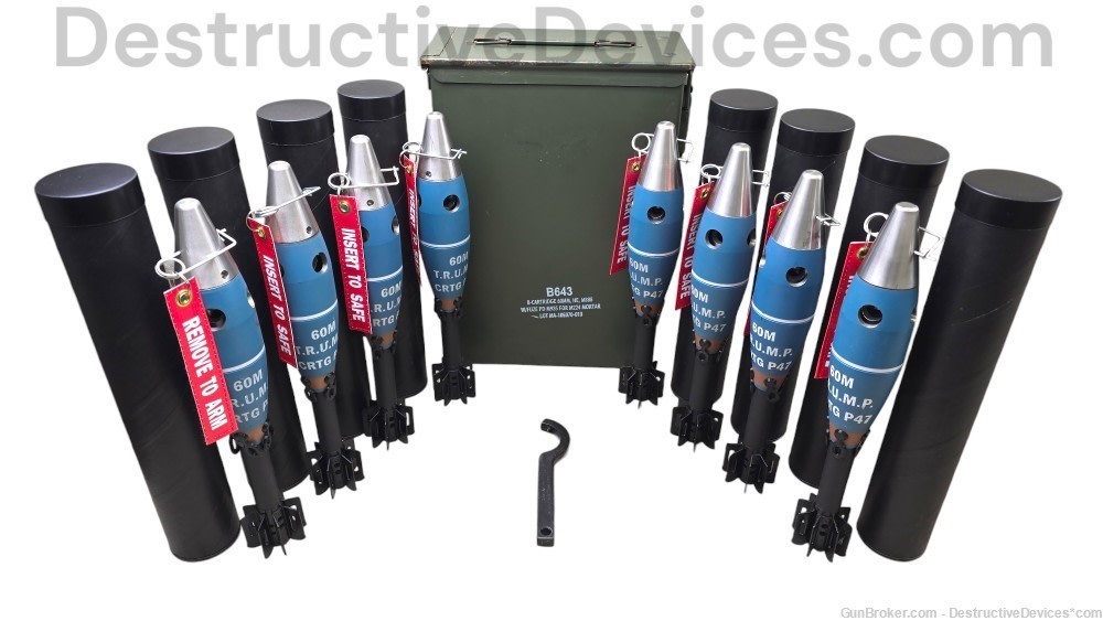 60mm P47 TRUMP ammo *8 ROUND CAN* for M2 M19 M224 Mortar artillery cannon-img-10
