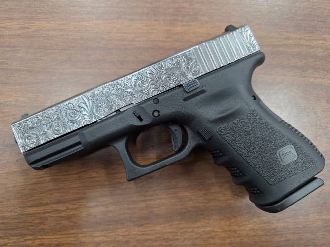GLOCK 19 HGA 9MM 4.0 IN NICKEL PLATED SCROLLS NEW!-img-0