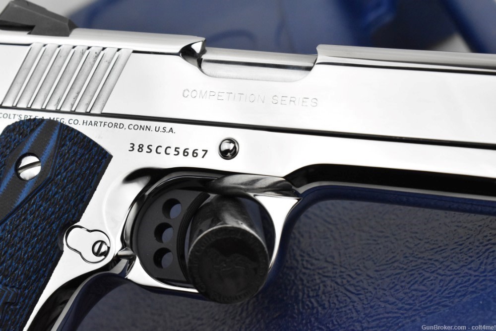 BRIGHT STAINLESS Colt Competition .45 ACP GOVT 1911 Model O1070CCS  - NEW-img-8