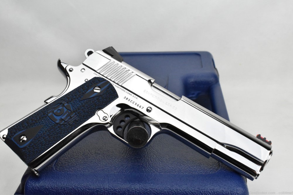 BRIGHT STAINLESS Colt Competition .45 ACP GOVT 1911 Model O1070CCS  - NEW-img-4