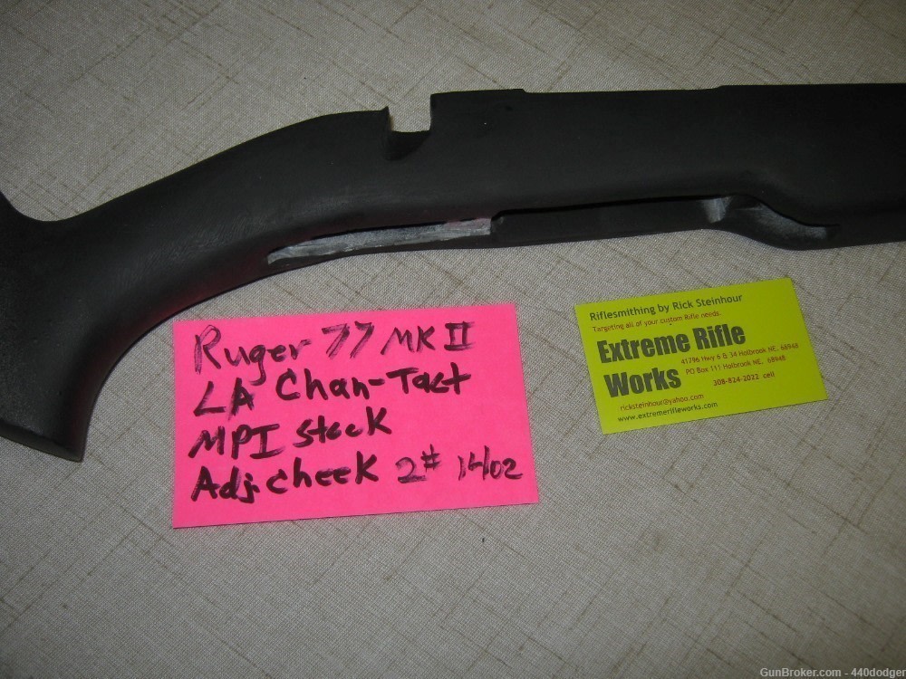 Fiberglass stock Sport-Tact for Ruger 77 MKII Hawkeye Adj. cheek (REDUCED)-img-2