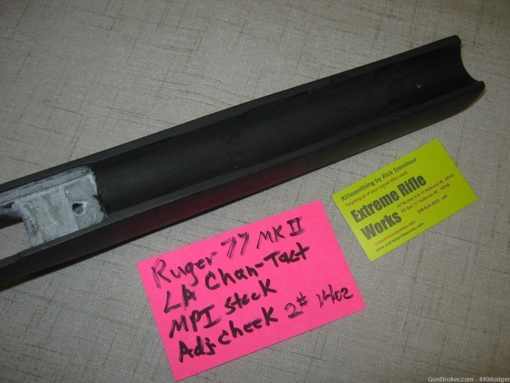 Fiberglass stock Sport-Tact for Ruger 77 MKII Hawkeye Adj. cheek (REDUCED)-img-8