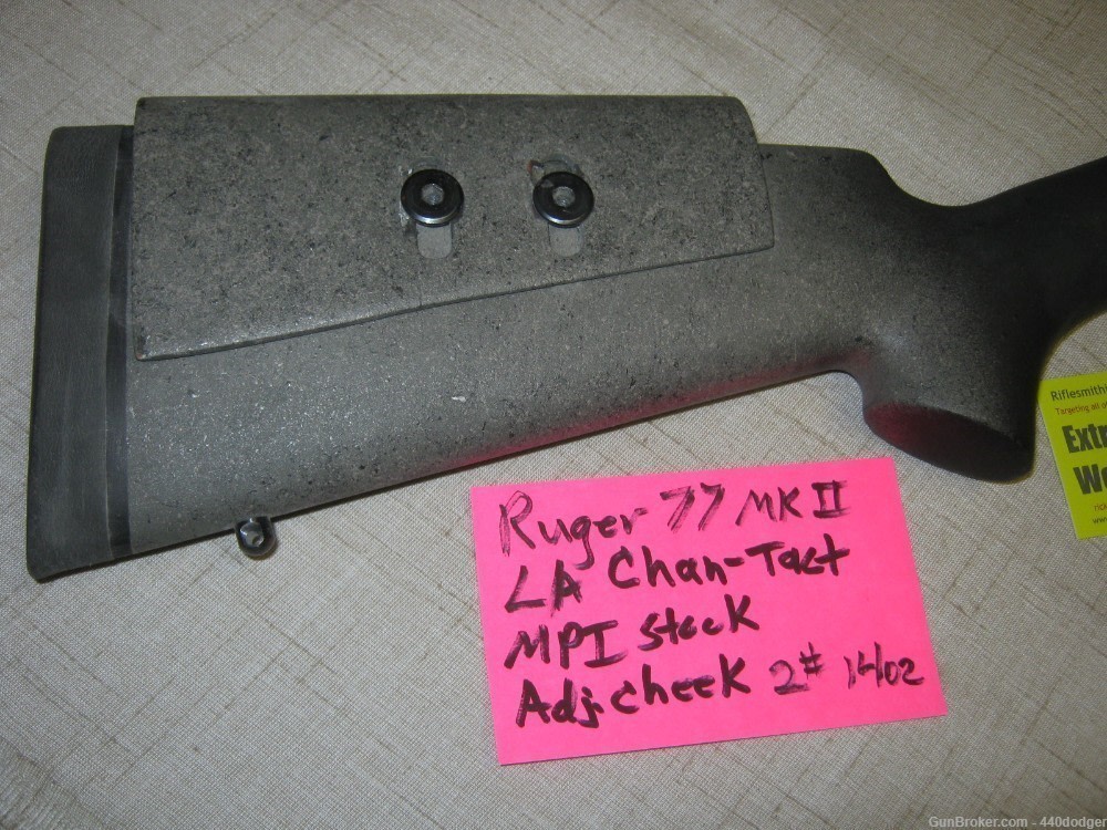 Fiberglass stock Sport-Tact for Ruger 77 MKII Hawkeye Adj. cheek (REDUCED)-img-1