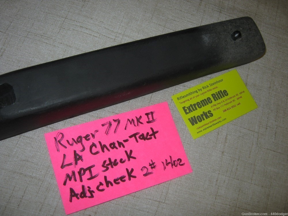 Fiberglass stock Sport-Tact for Ruger 77 MKII Hawkeye Adj. cheek (REDUCED)-img-6