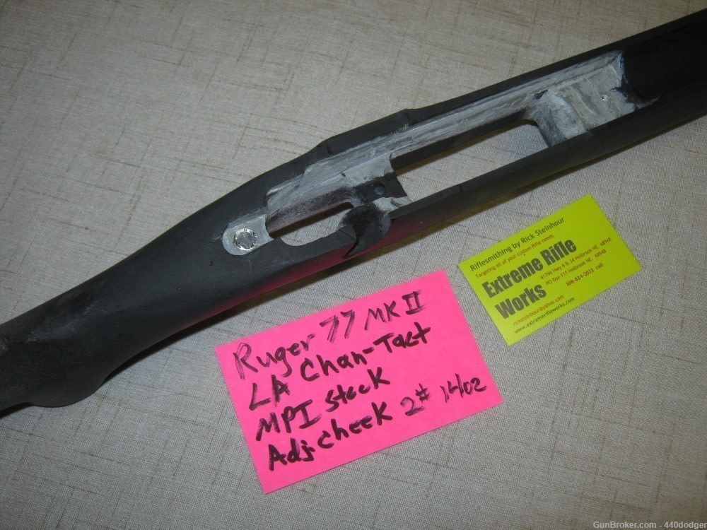 Fiberglass stock Sport-Tact for Ruger 77 MKII Hawkeye Adj. cheek (REDUCED)-img-11