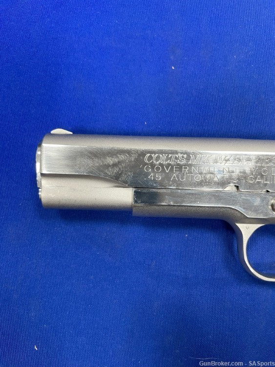 Colt Series 70 1911 A1 Nickel plated 5" .45 ACP-img-2