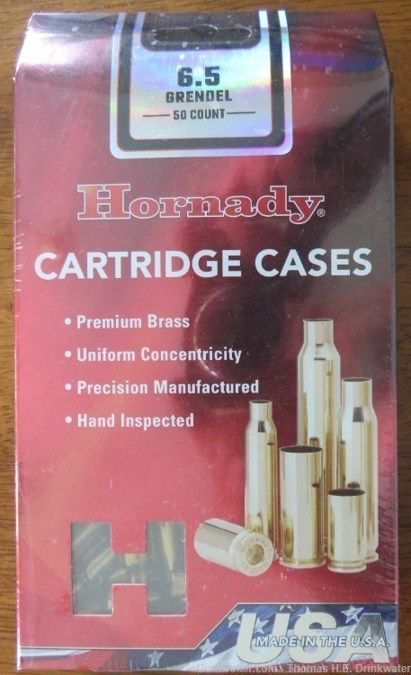 6.5 Grendel UNPRIMED NEW Hornady brass-img-0