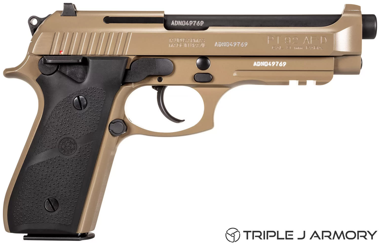 Taurus Taur PT-92 FDE Hogue 9mm Pistol 1-92015AA-H-img-0