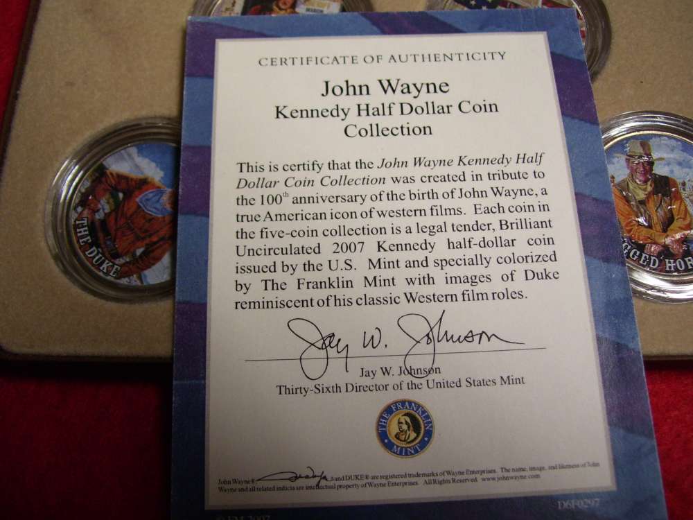 John Wayne Half Dollar Coin -img-3