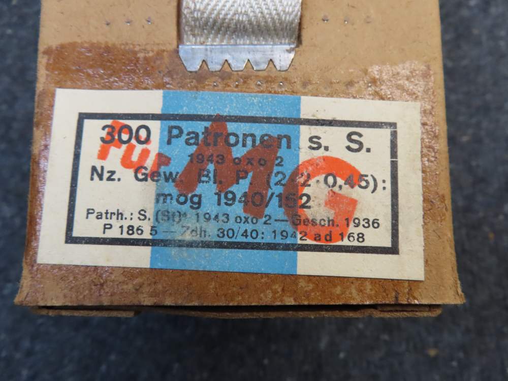 SEALED CASE WWII GERMAN 8MM MAUSER AMMO-1942-s.S. BALL-300 ROUNDS-CLEAN-img-1