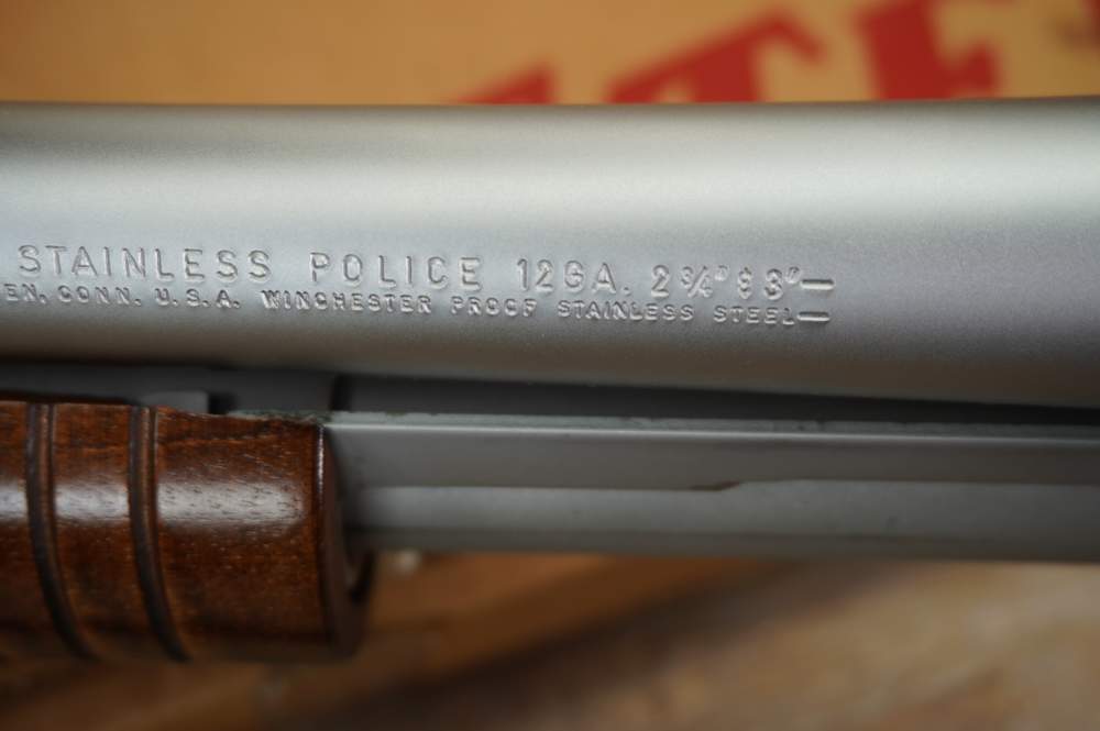 Winchester Stainless Police riot gun w/ orig box & papers m1300 NEAR NEW-img-50