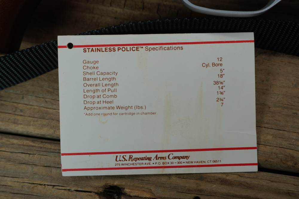 Winchester Stainless Police riot gun w/ orig box & papers m1300 NEAR NEW-img-5