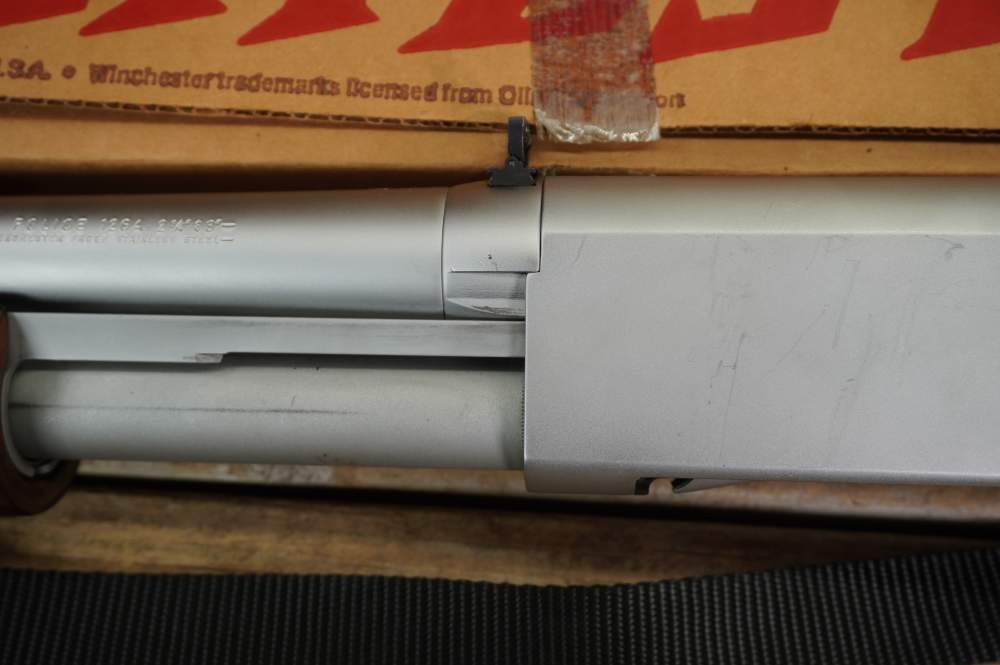 Winchester Stainless Police riot gun w/ orig box & papers m1300 NEAR NEW-img-36