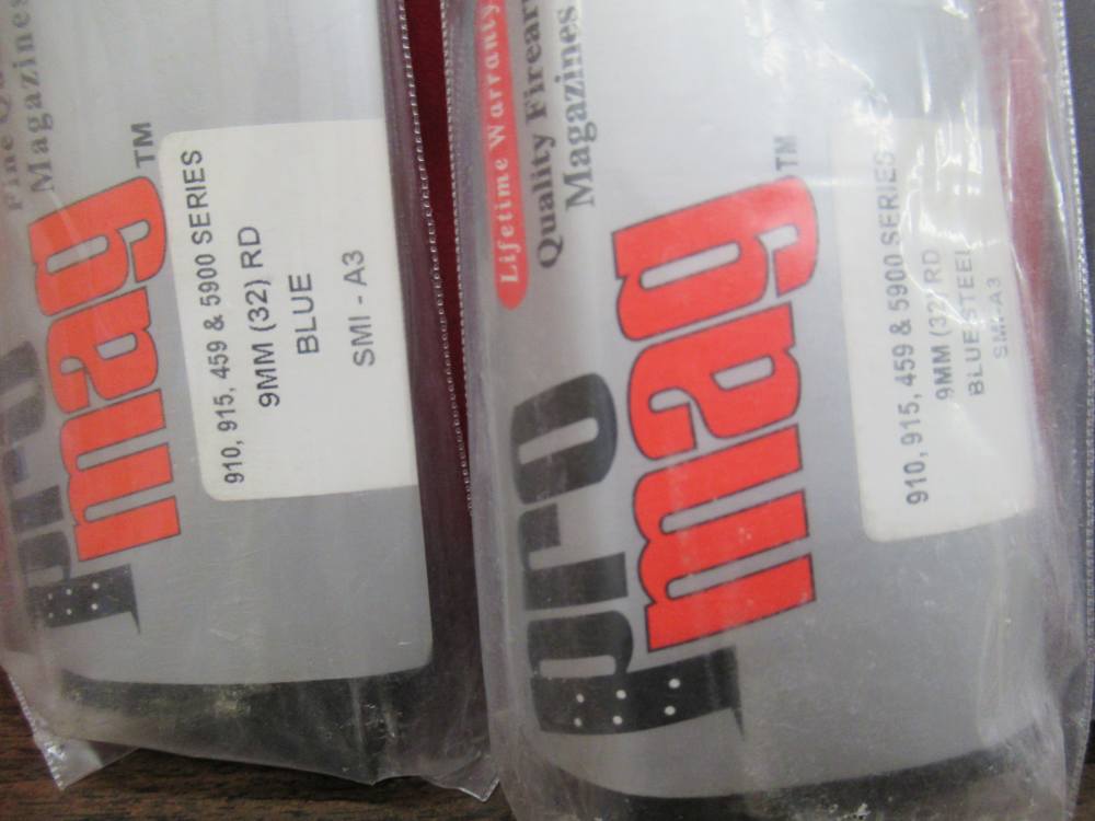 5 Promag Smith & Wesson 910 915 459 5900 9mm 32RD Magazines Mags Clips-img-9