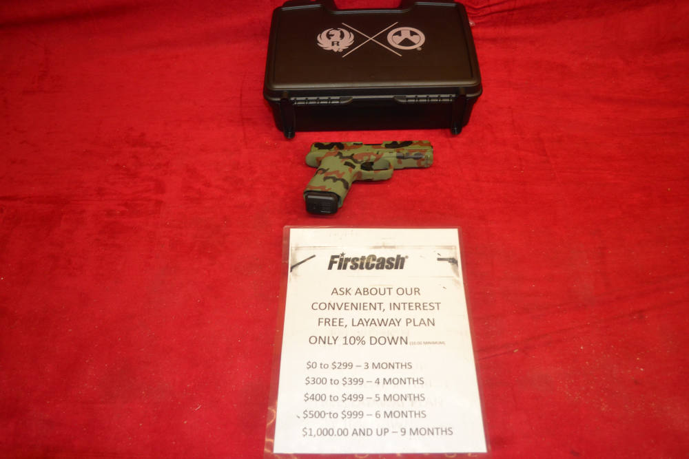 Ruger RXM 9mm 4"Barrel Custom Camo Finish, Optic Ready w/Layaway Available.-img-0