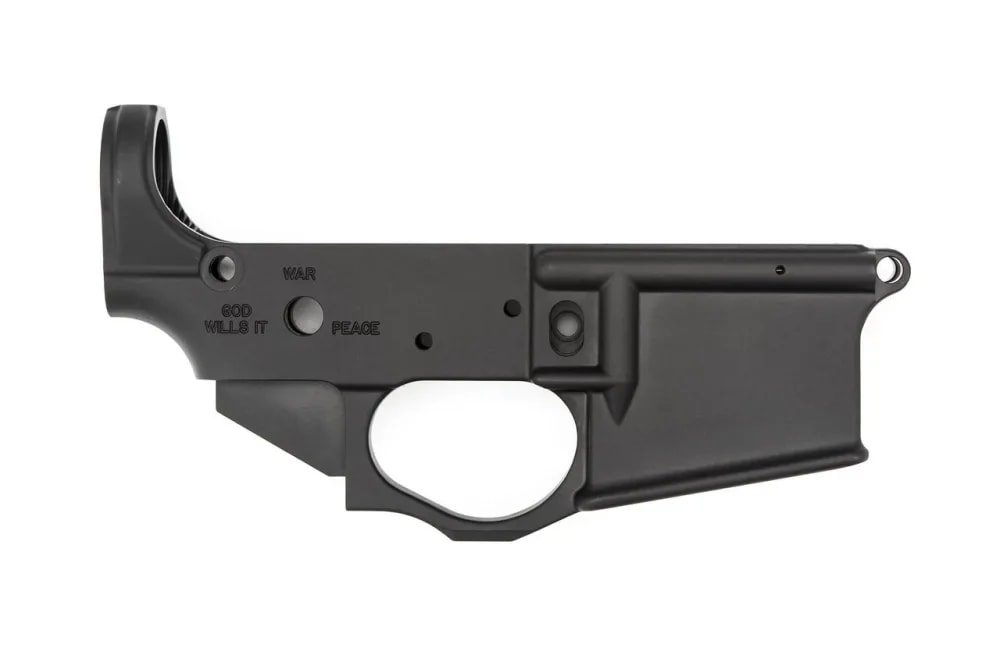 Spikes Tactical AR15 Stripped Lower Receiver - Crusader Logo-img-1