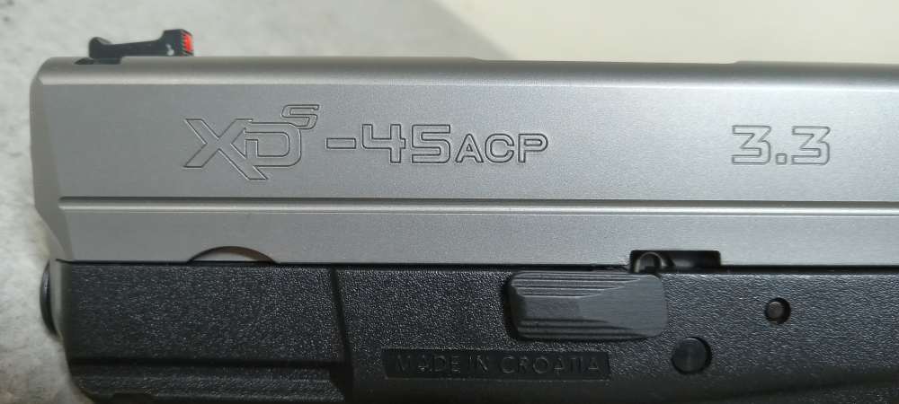 Springfield XD-S Semi Auto Pistol, 45 ACP, 3.3" Barrel, 6+1 Rounds-img-4