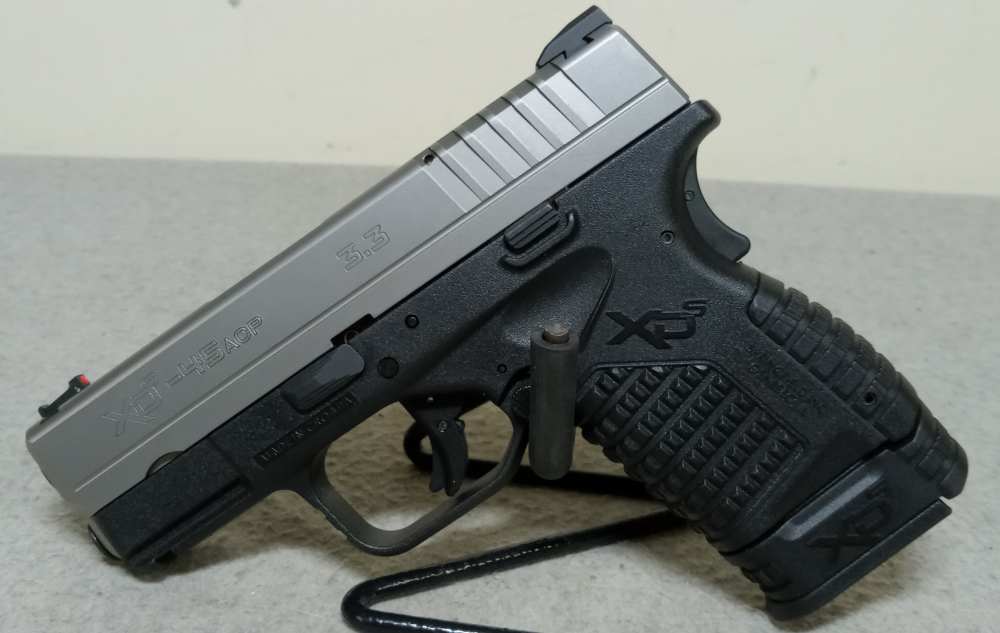 Springfield XD-S Semi Auto Pistol, 45 ACP, 3.3" Barrel, 6+1 Rounds-img-0