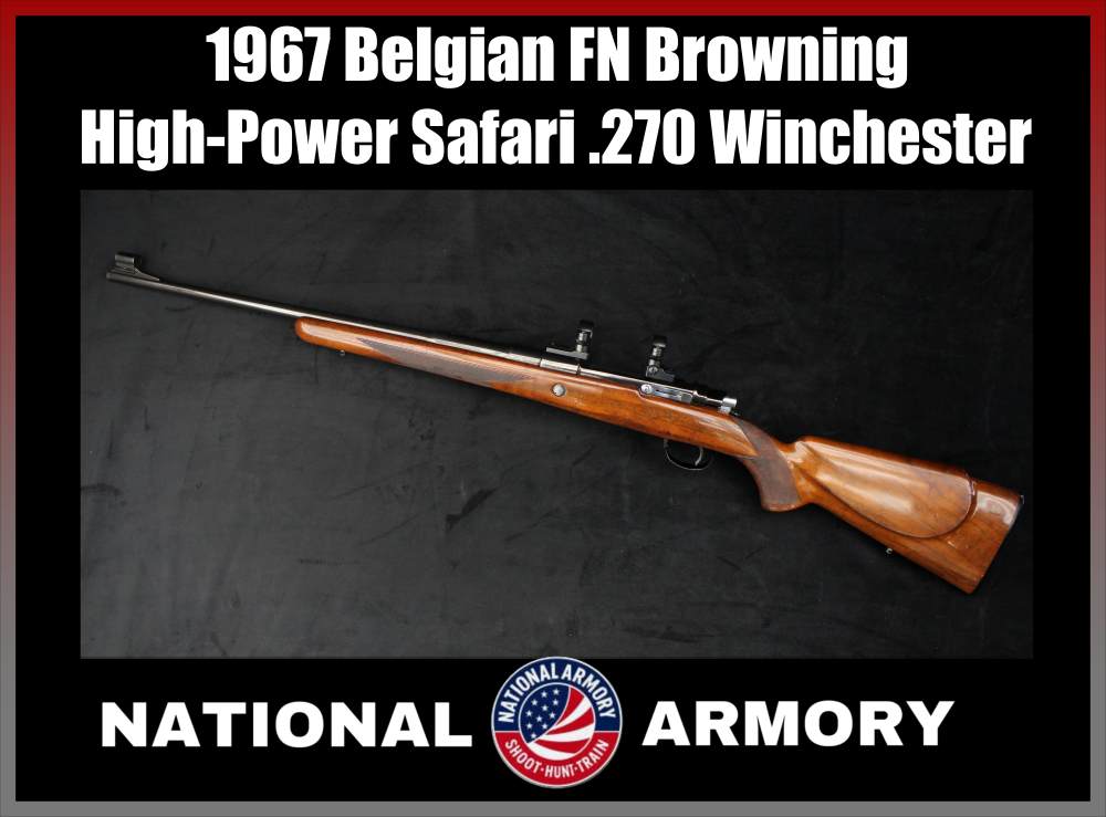 1967 Belgian Browning FN High-Power Safari .270 Win -img-0