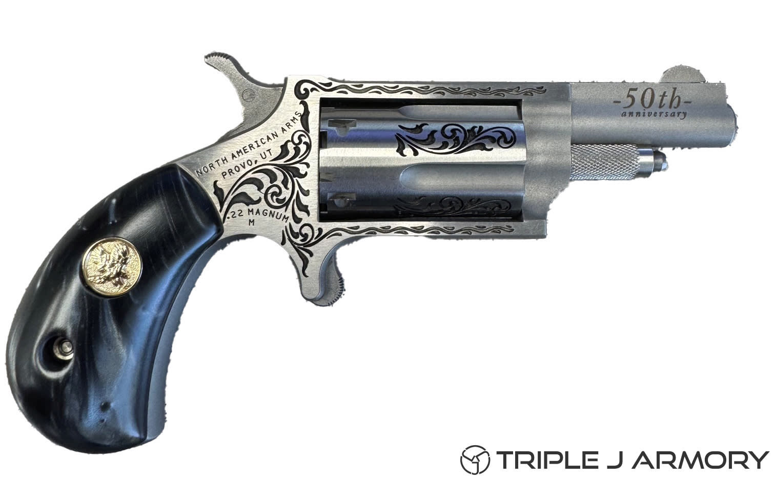 North American Arms 50th Anniversary 22 Mag Pistol Black-img-0