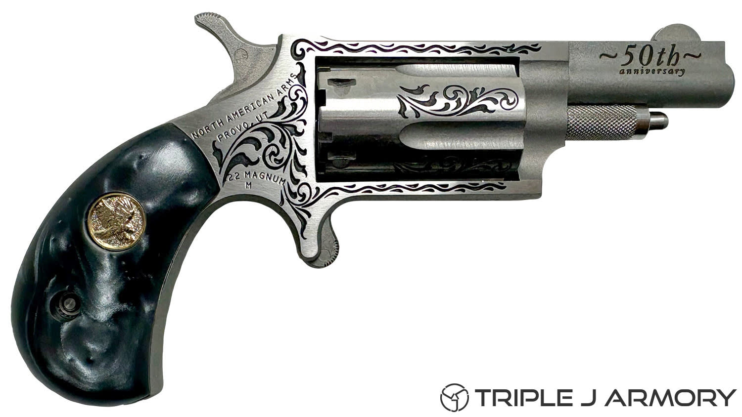 North American Arms 50th Anniversary 22 Mag Pistol Black-img-2