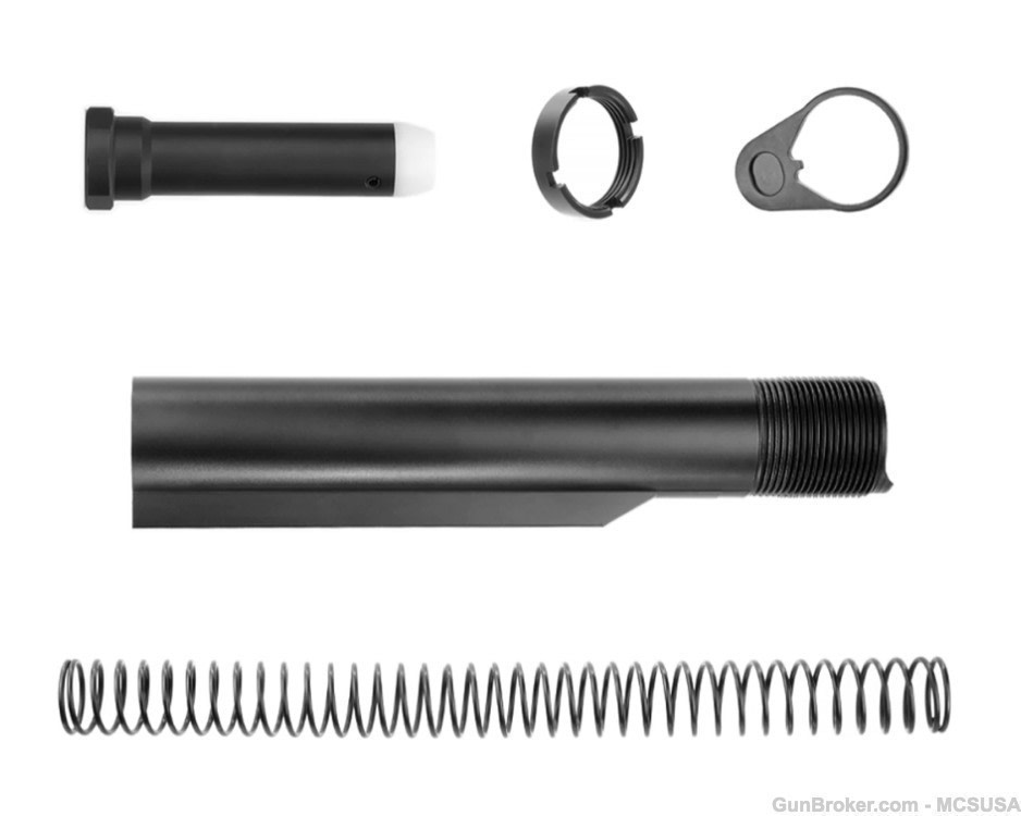 AR15 Shock Absorbing Mil Spec ButtStock Kit Fast Free Shipping-img-2