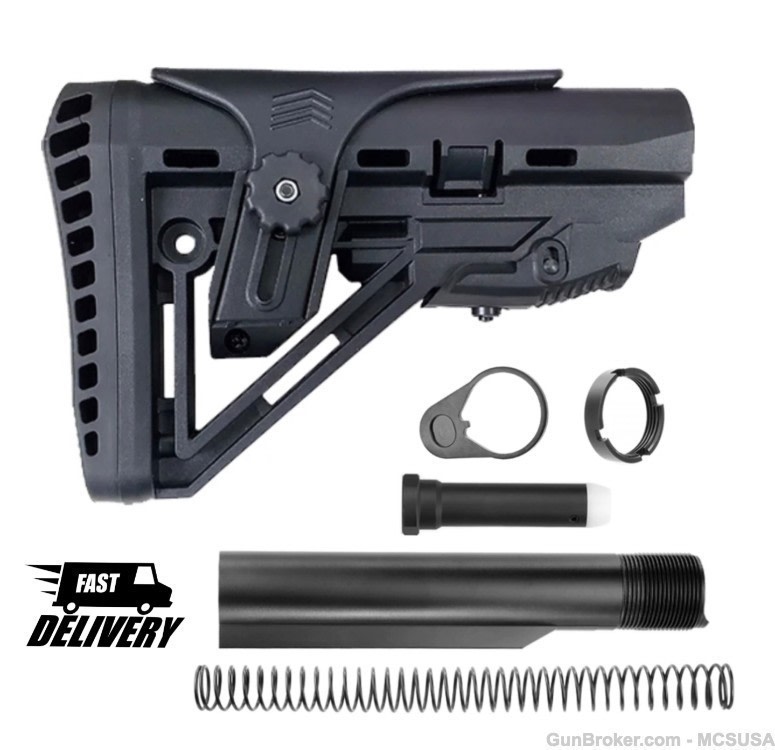 AR15 Shock Absorbing Mil Spec ButtStock Kit Fast Free Shipping-img-0