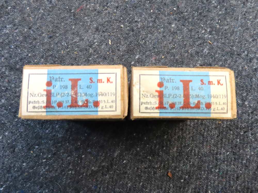WWII GERMAN 8mm MAUSER COPPER WASHED AMMO-ON CLIPS-30 RDS-1940-SCARCE-NICE-img-1