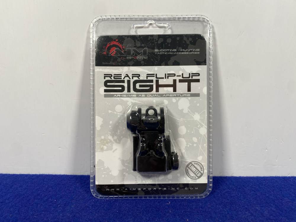 AIM SPORTS MT035 AR-15 M16 Rear Flip-Up Sight *AIRCRAFT-GRADE ALUMINUM*-img-6