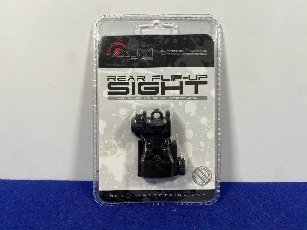 AIM SPORTS MT035 AR-15 M16 Rear Flip-Up Sight *AIRCRAFT-GRADE ALUMINUM*-img-3