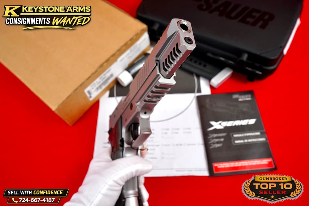 Extremely Rare SIG Sauer Mastershop P220 X6 SKELETON SILBER 9mm NIB GRAIL-img-19