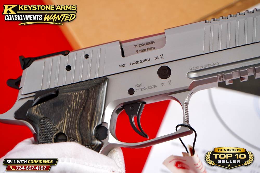 Extremely Rare SIG Sauer Mastershop P220 X6 SKELETON SILBER 9mm NIB GRAIL-img-15