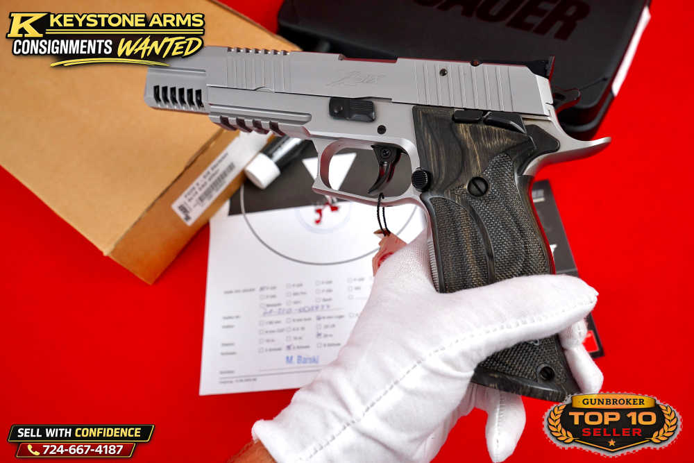 Extremely Rare SIG Sauer Mastershop P220 X6 SKELETON SILBER 9mm NIB GRAIL-img-12