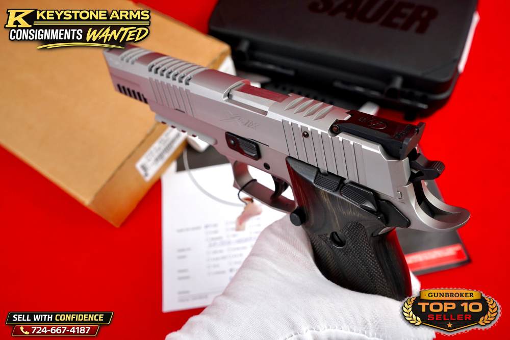 Extremely Rare SIG Sauer Mastershop P220 X6 SKELETON SILBER 9mm NIB GRAIL-img-14