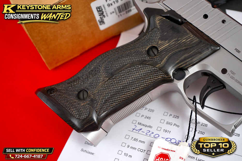 Extremely Rare SIG Sauer Mastershop P220 X6 SKELETON SILBER 9mm NIB GRAIL-img-10