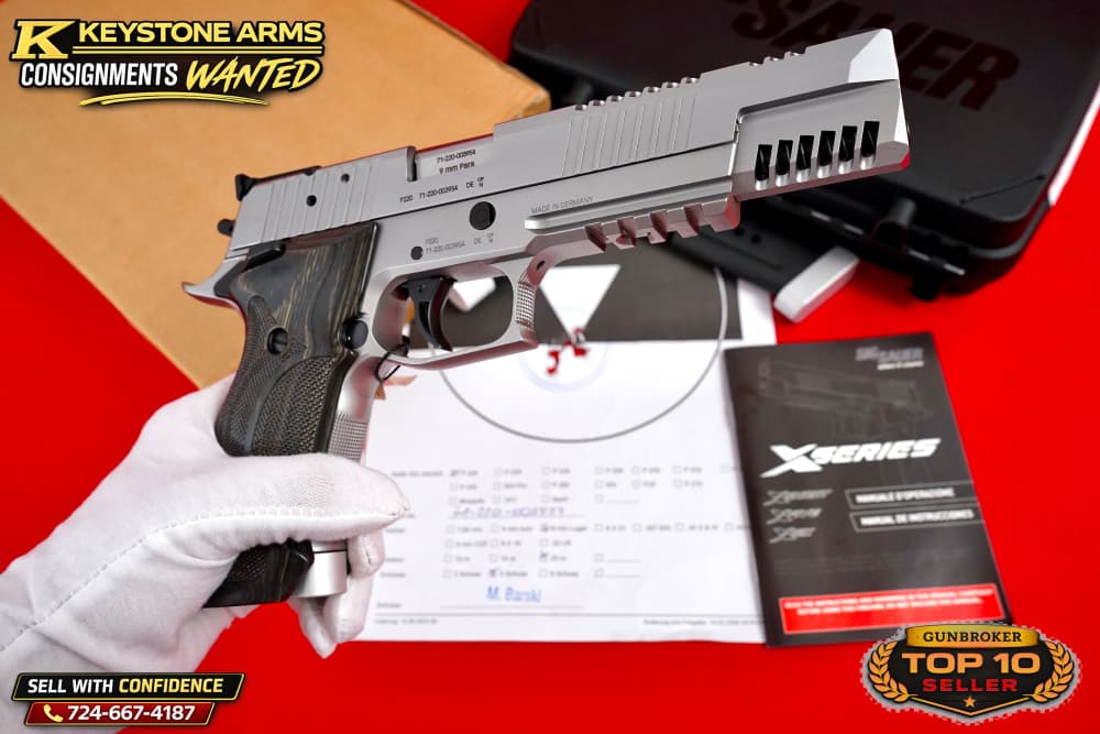 Extremely Rare SIG Sauer Mastershop P220 X6 SKELETON SILBER 9mm NIB GRAIL-img-11