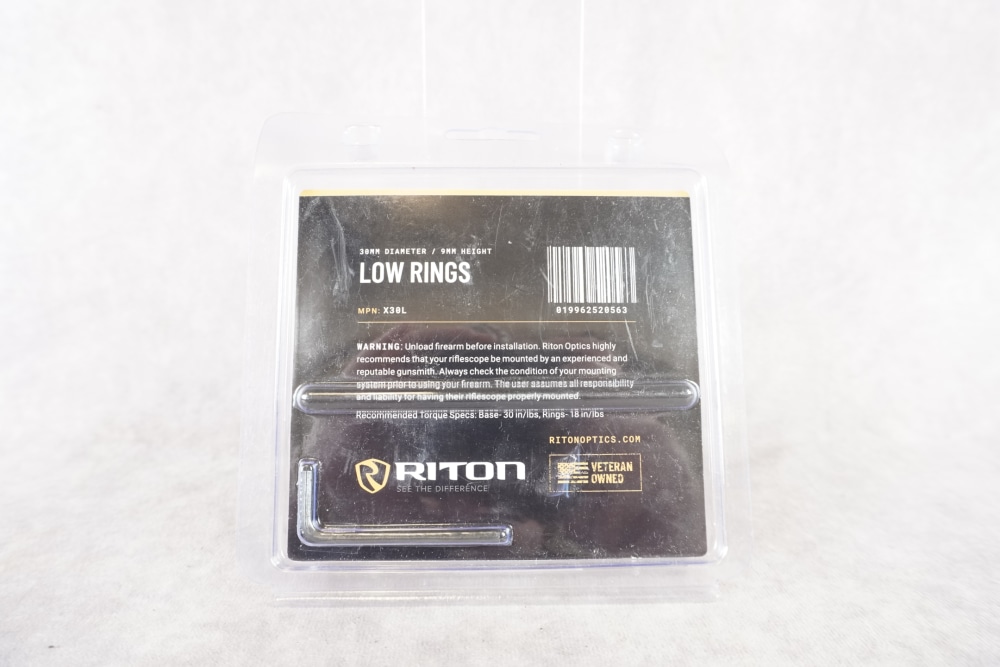 Riton X30L 30mm Scope Ring Set – Low-img-1
