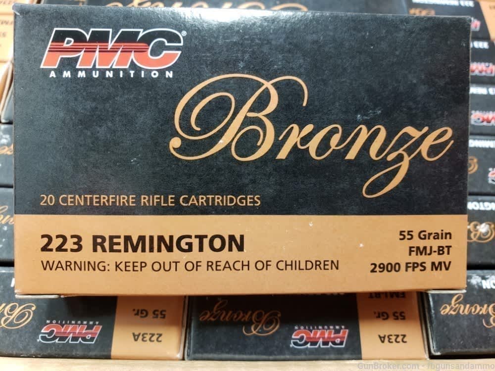 IN STOCK! NEW 1000 ROUNDS PMC AMMO 223 REMINGTON 55GR FMJ A BRASS .223 AR15-img-3