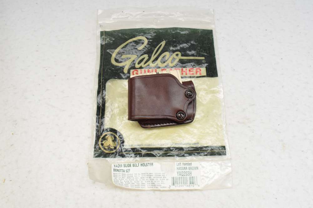 Galco Yaqui Slide Havana Brown Beretta 92F New Left Hand #GALYAQ203H-img-0